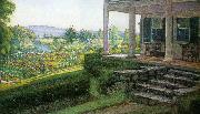 Walter I Cox The Front Porch USA oil painting reproduction